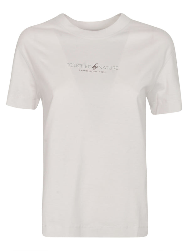 Brunello Cucinelli Touched Nature Logo T-shirt - Women