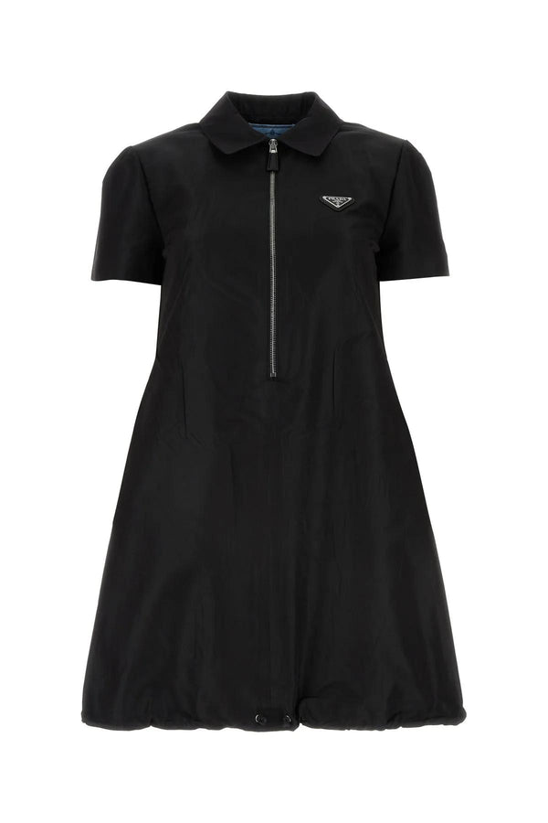 Prada Black Faille Mini Dress - Women