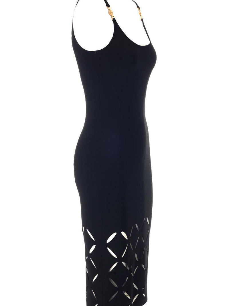 Versace Midi Dress With Diamond Cuts - Women - Piano Luigi