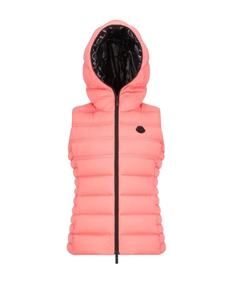 Moncler Logo Patch Zip-up Padded Gilet - Women