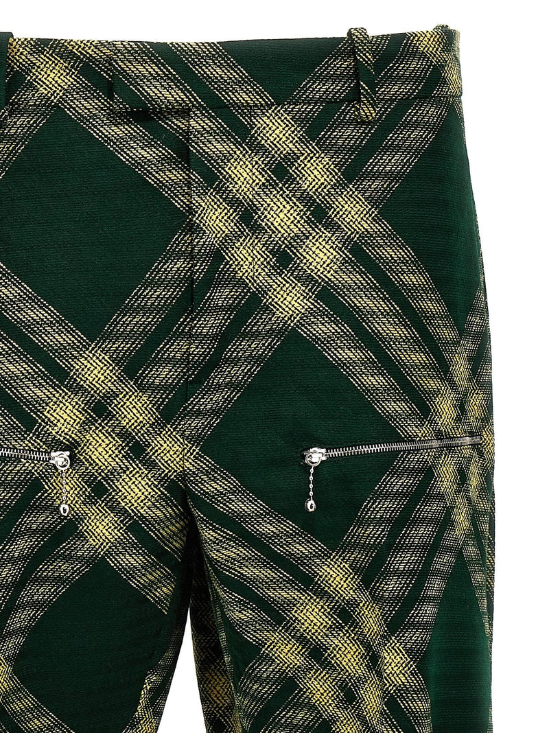 Burberry Check Wool Pants - Men - Piano Luigi