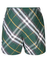 Burberry Checkered Knee-length Twill Swim Shorts - Men