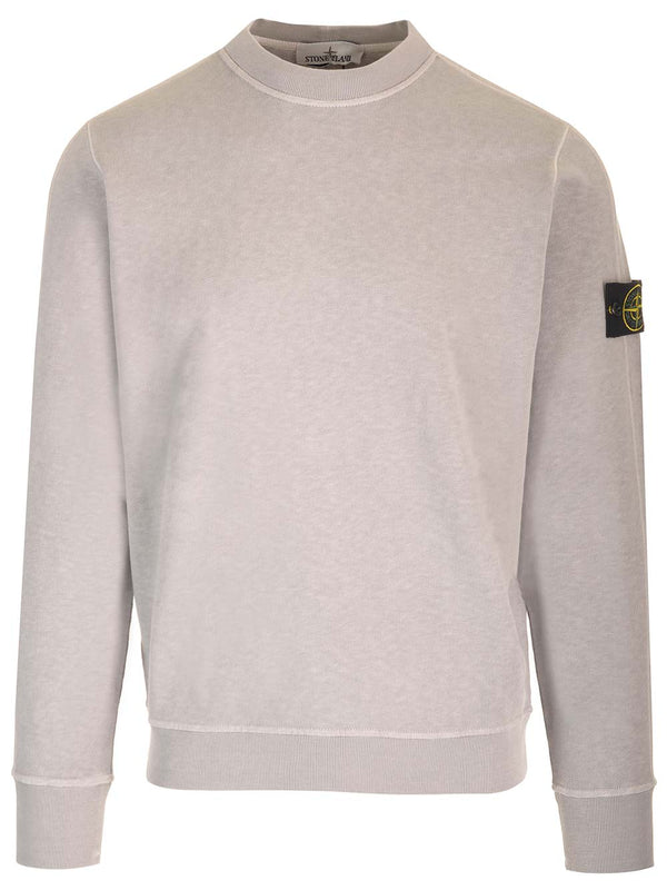 Stone Island Grey Sweatshirt With Mock Neck - Men
