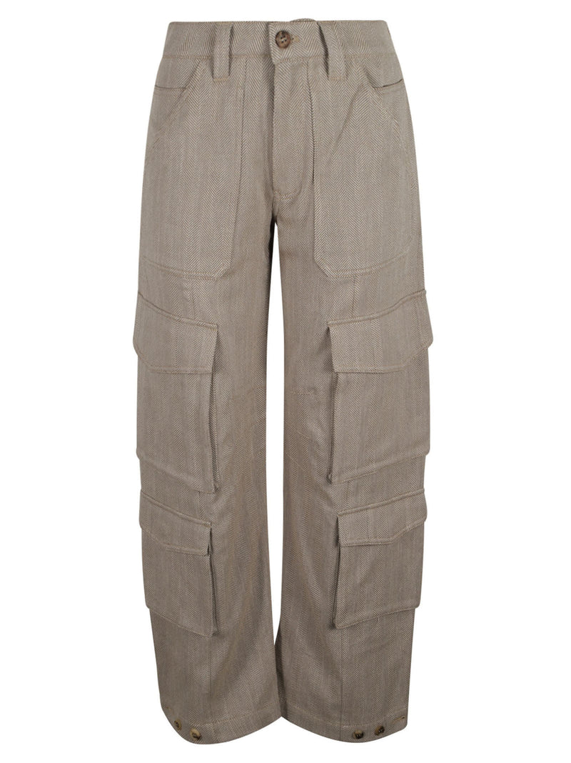 Golden Goose Wide Leg Patterned Cargo Pants - Women