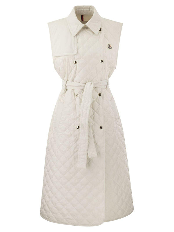 Moncler Sleeveless Quilted Trench Coat - Women