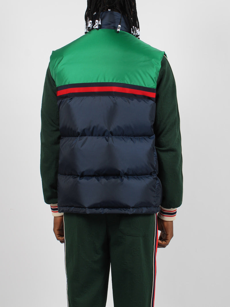 Gucci Nylon Satin Padded Gilet - Men