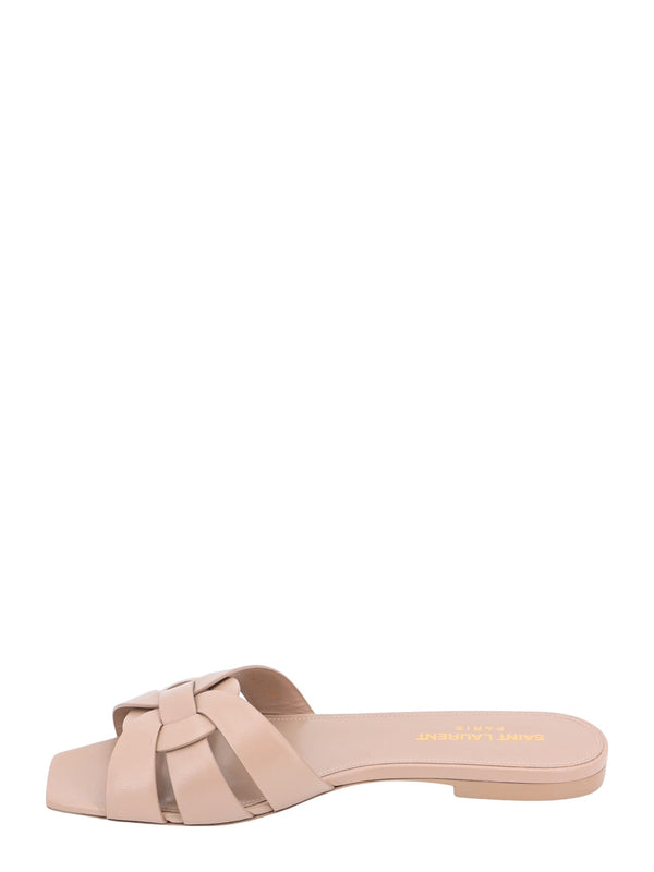 Saint Laurent Tribute Leather Slides - Women