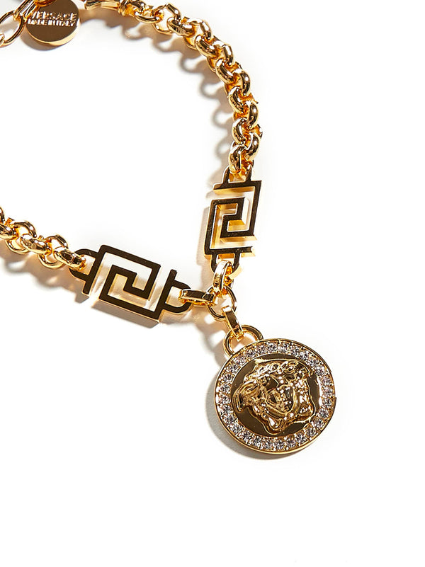 Versace La Medusa Greca Bracelet With Crystals - Women