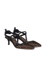 Fendi Hummingbird Slingback In Chenille - Women