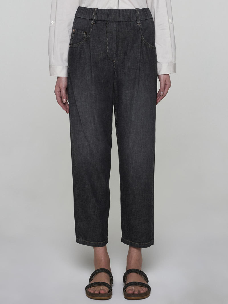 Brunello Cucinelli Elasticated Waist Jeans - Women