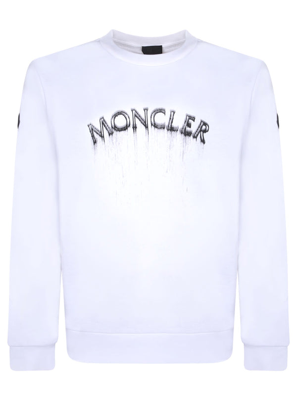 Moncler Logo White Sweatshirt - Men