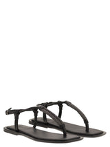 Brunello Cucinelli Leather Sandals With Precious Braided Straps - Women