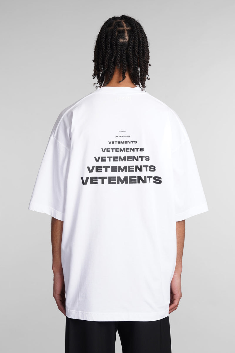 VETEMENTS T-shirt In White Cotton - Men