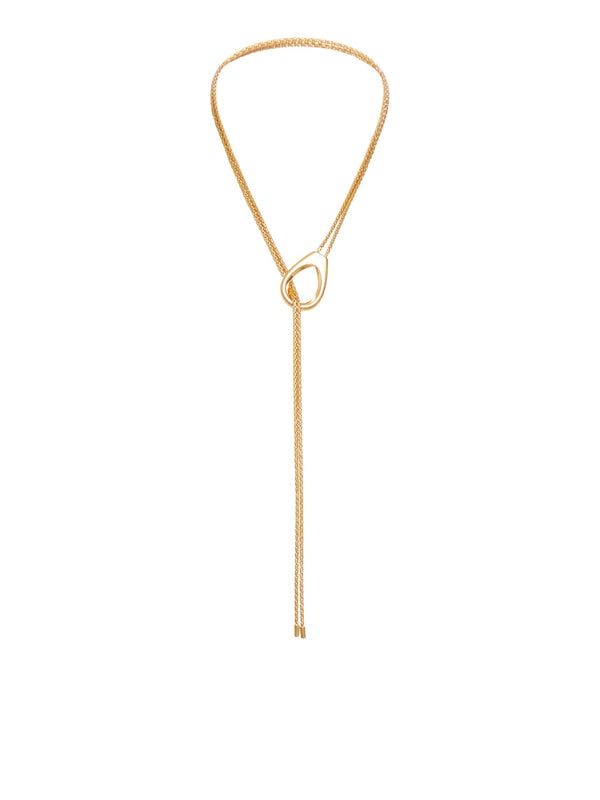 Tom Ford Brass Lariat Necklace - Women