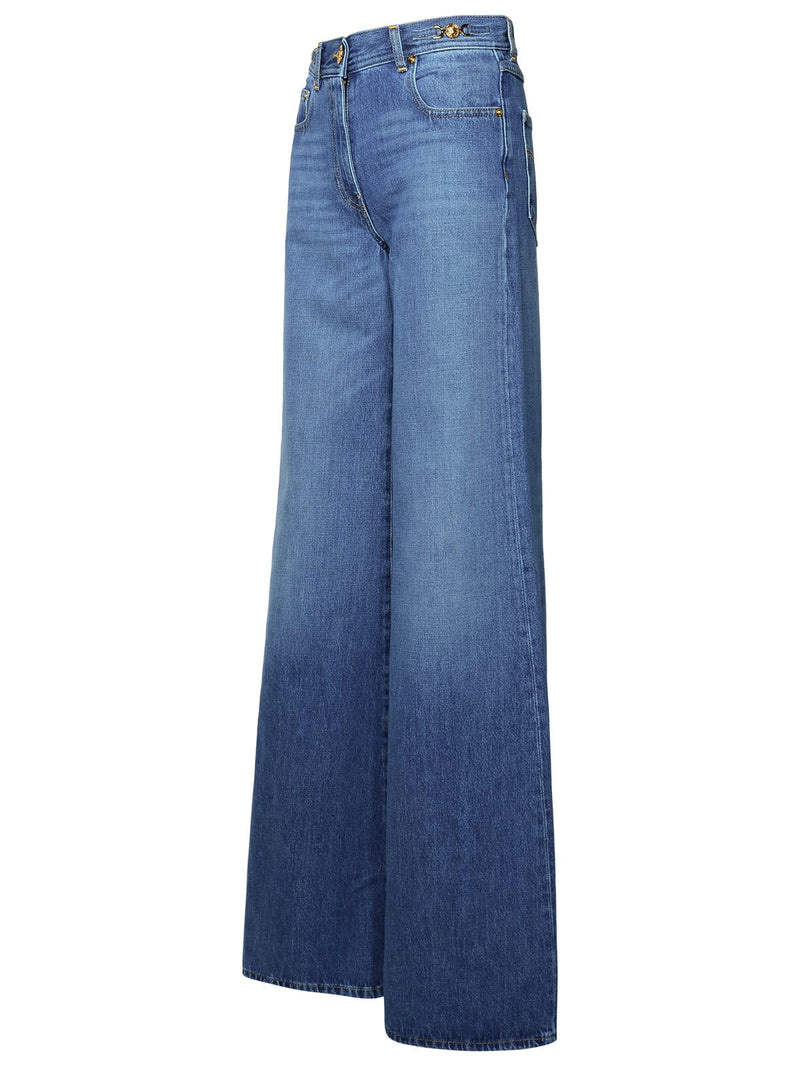 Versace Blue Cotton Jeans - Women