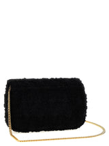 Versace Logo Tweed Crossbody Bag - Women