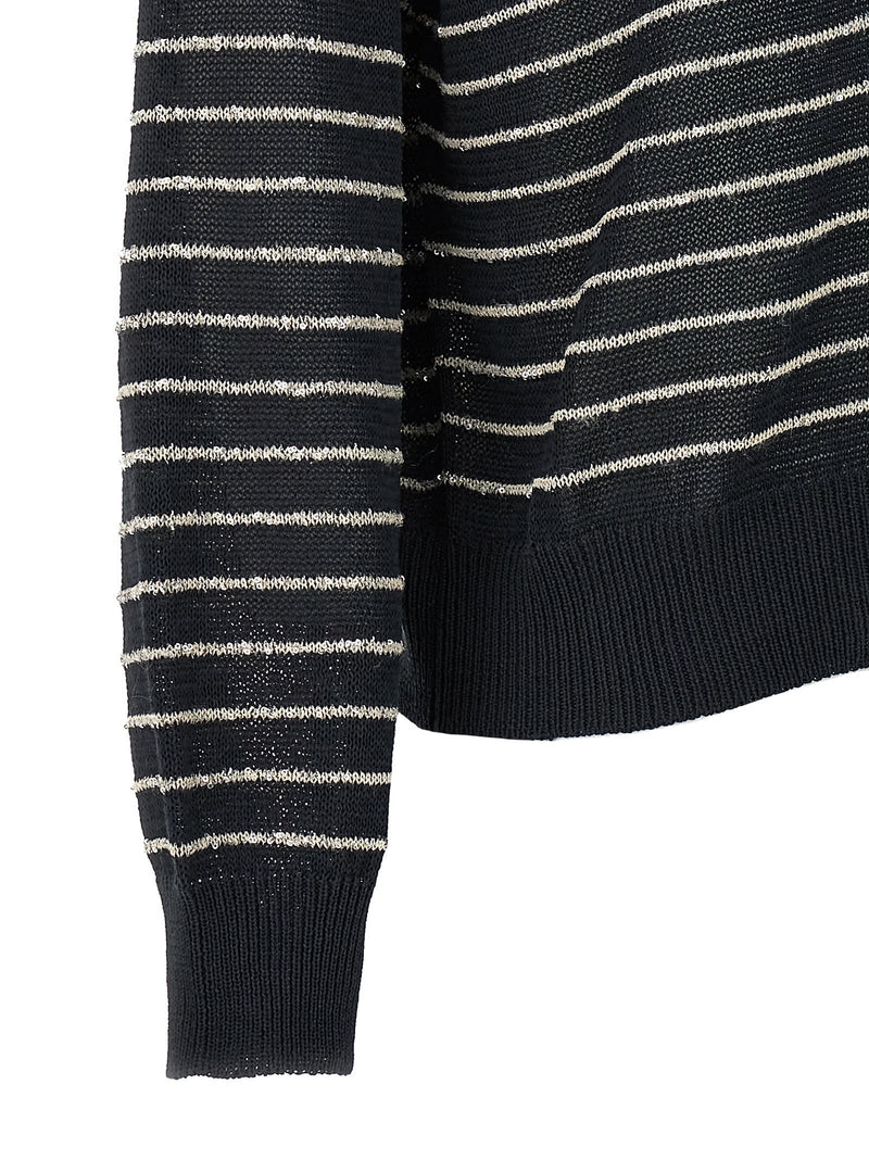 Brunello Cucinelli Sequin Striped Cardigan - Women