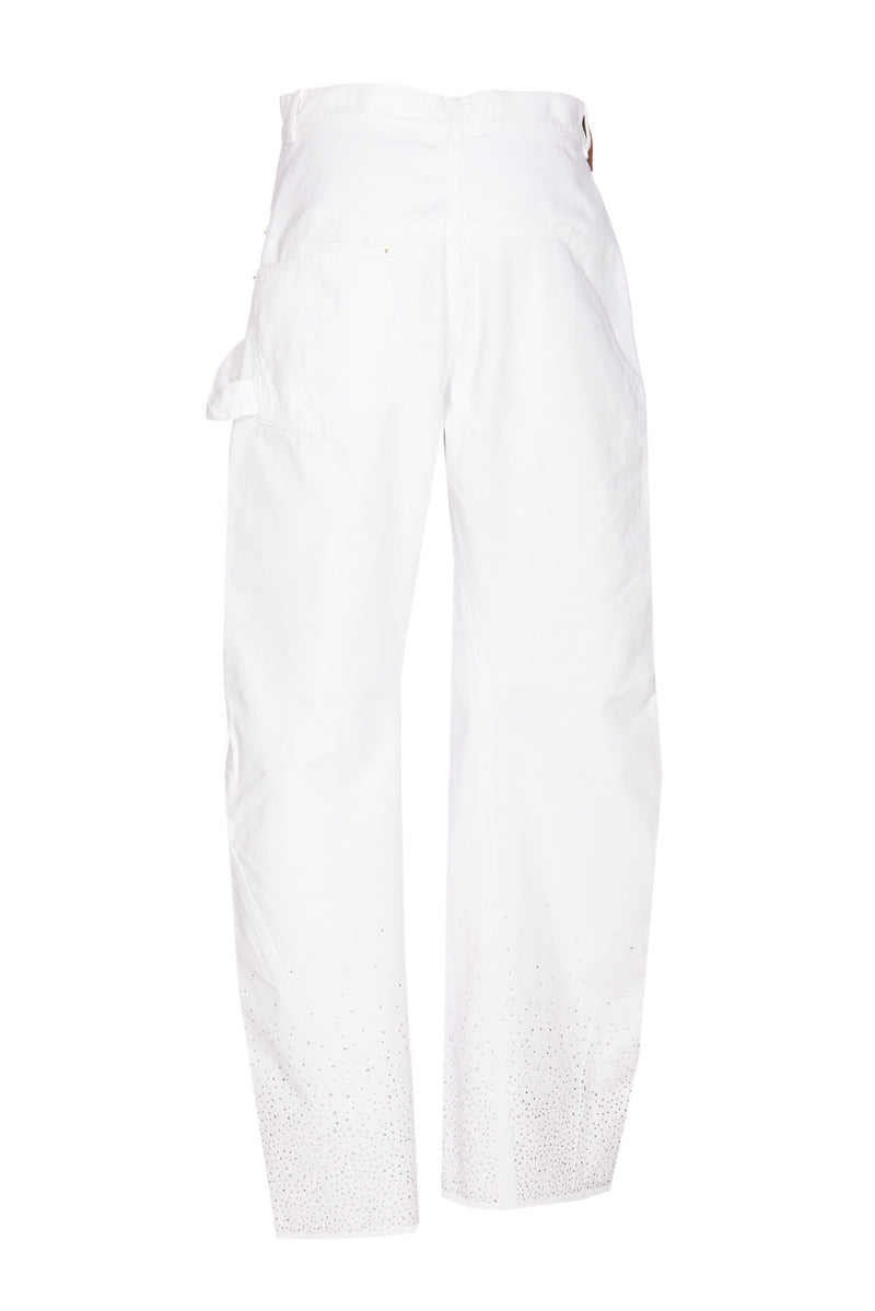 J.W. Anderson Crystal Denim Pants - Women