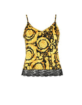 Versace Womens Nero/giallo Top - Women