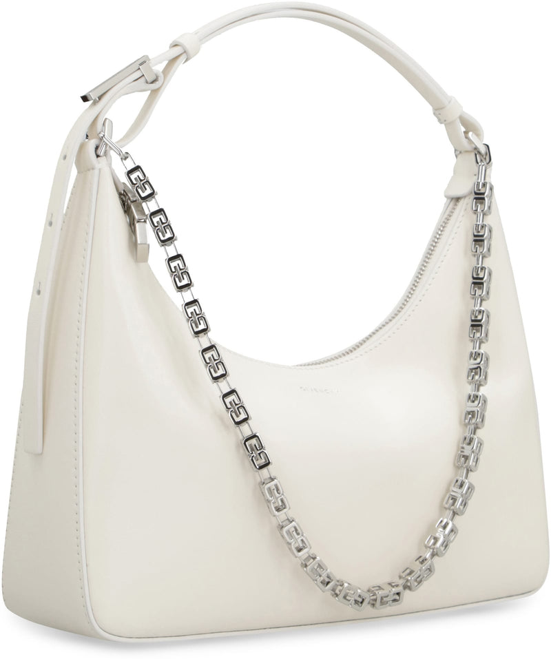 Givenchy Moon Cut Out Small Bag In Ivory Leather - Women