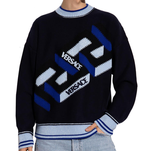 Versace Wool Logo Sweater - Men - Piano Luigi