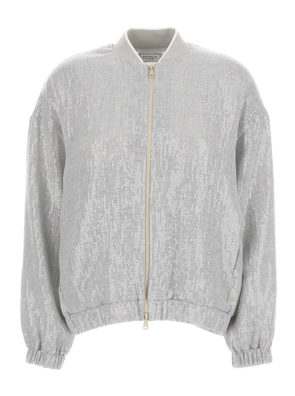 Brunello Cucinelli Cardigan C/zip M/l - Women