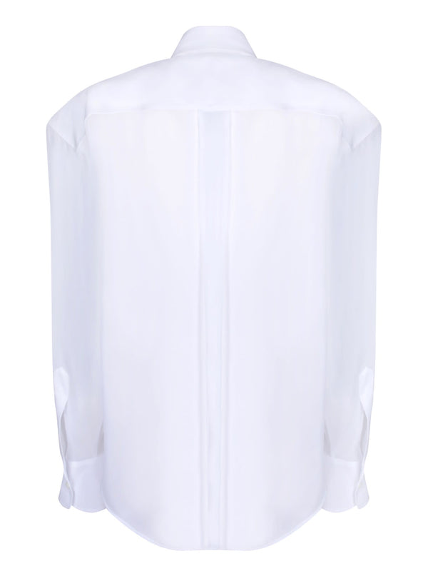 Dsquared2 Crystal Fringed Western White Shirt - Women