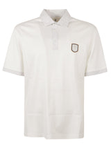 Brunello Cucinelli Logo Patched Regular Polo Shirt - Men