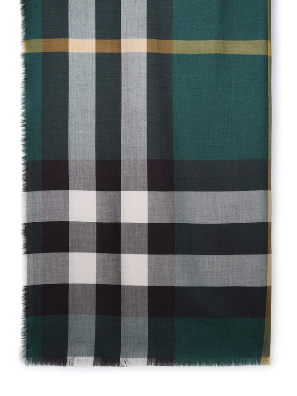 Burberry Green Cashmere Blend Scarf - Men