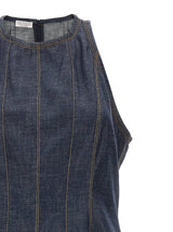 Brunello Cucinelli Denim Long Dress - Women