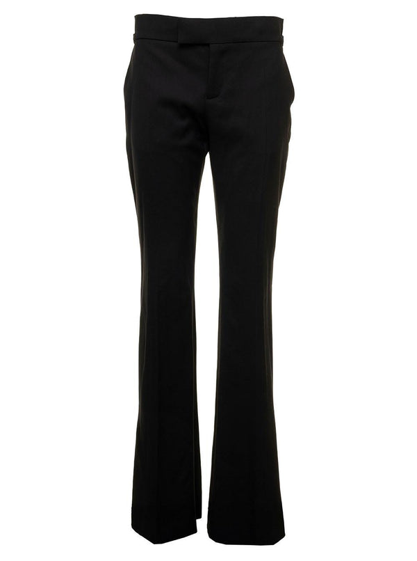 Black Flared Trousers In Grain De Poudre Tom Ford Woman - Women - Piano Luigi