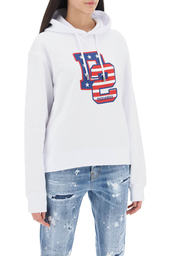 Dsquared2 Cool Fit Hoodie With Graphic Print - Women