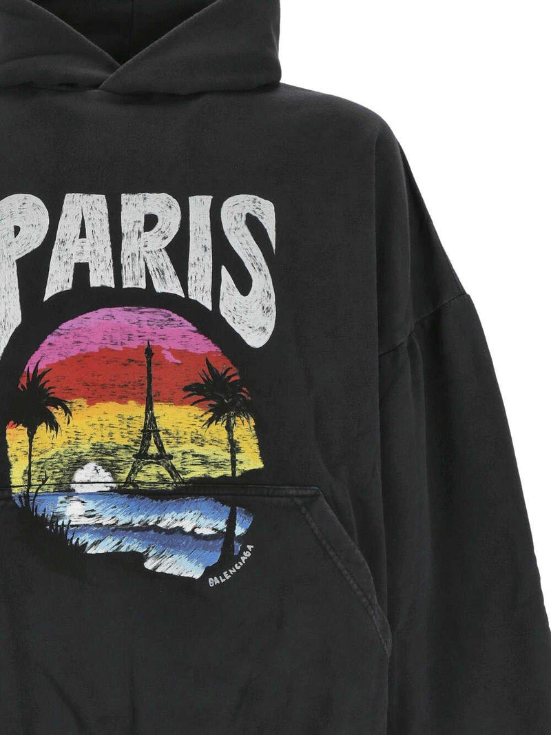 Balenciaga Paris Tropical Oversized Hoodie - Women