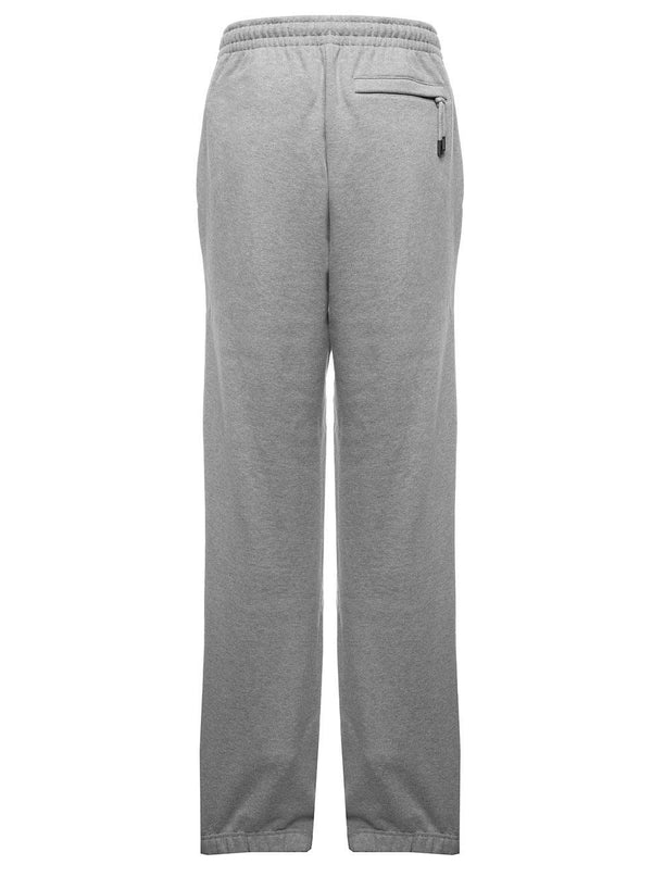 Grey Cotton Jogger With Logo Jacquemus Man - Men - Piano Luigi