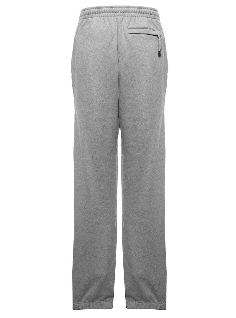 Grey Cotton Jogger With Logo Jacquemus Man - Men - Piano Luigi