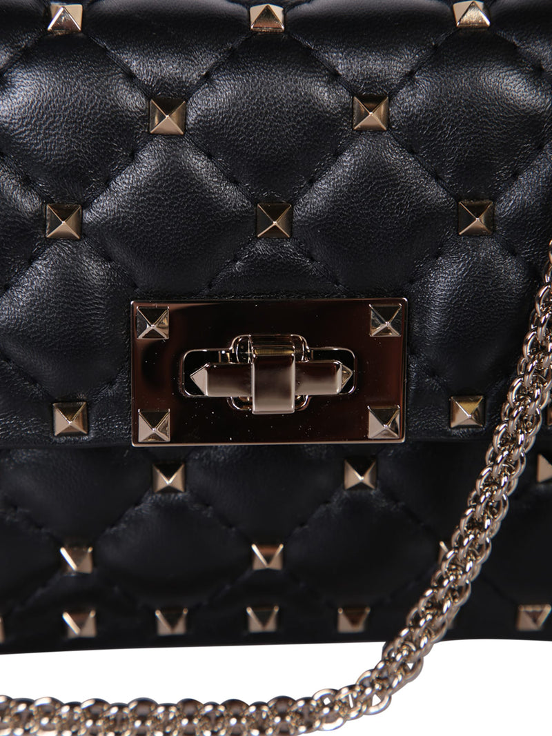 Valentino Rockstud Spike Black Small Bag - Women