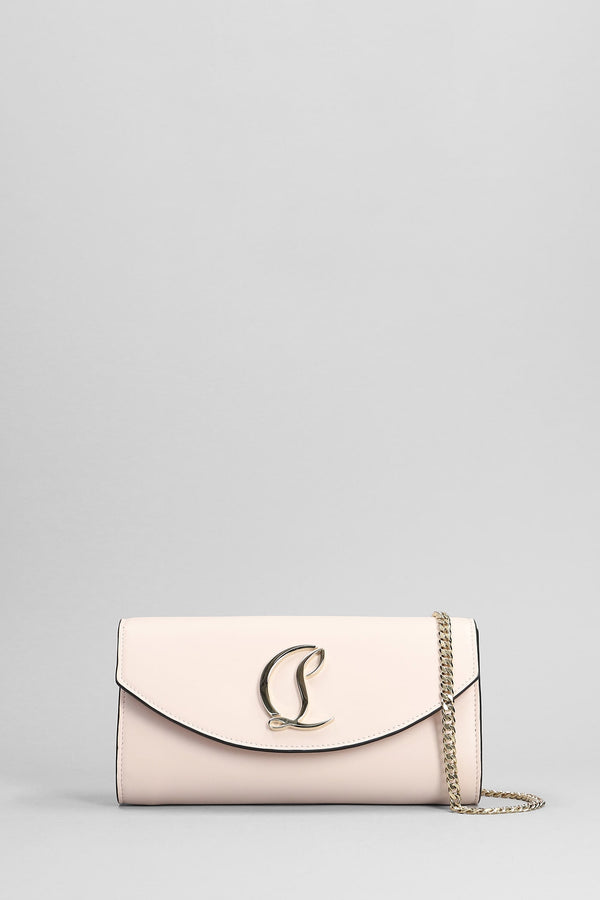 Christian Louboutin Loubi54 Wallet In Rose-pink Leather - Women