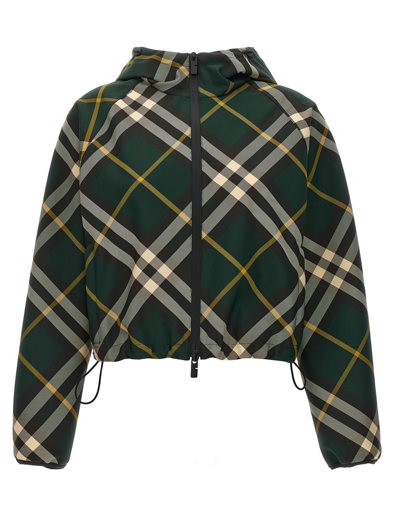 Burberry Check Crop Jacket - Women