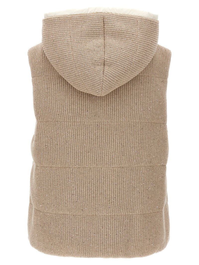 Brunello Cucinelli Sequin Knit Vest - Women