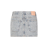 Acne Studios Monogram Jacquard Low-waisted Mini Skirt - Women