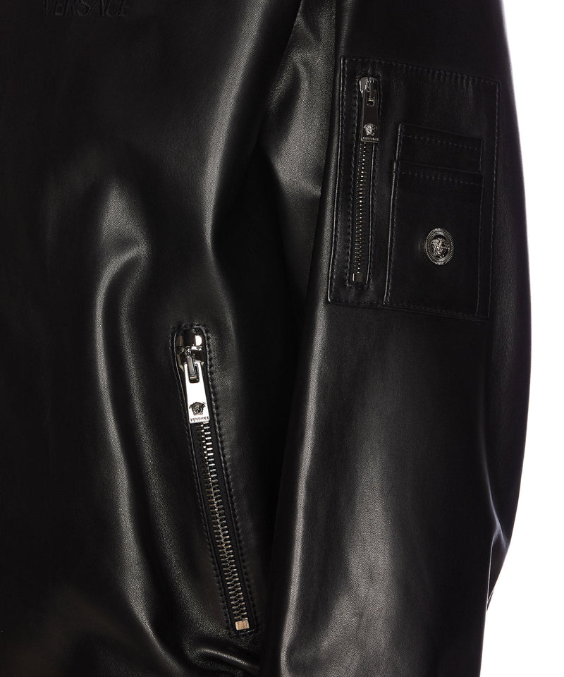 Versace Leather Bomber Jacket - Men