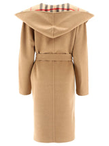 Burberry Tie-waist Hooded Wrap Coat - Women