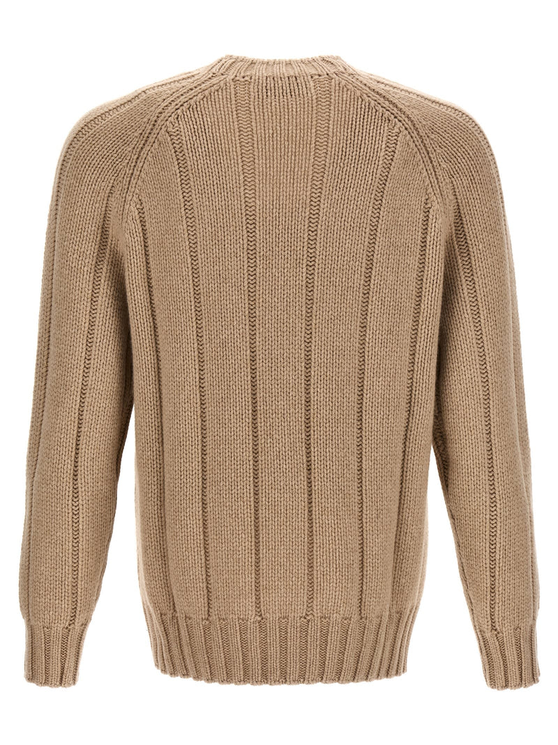 Brunello Cucinelli Ribbed Crew Neck Sweater - Men