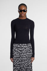 Balenciaga Topwear In Black Polyamide - Women