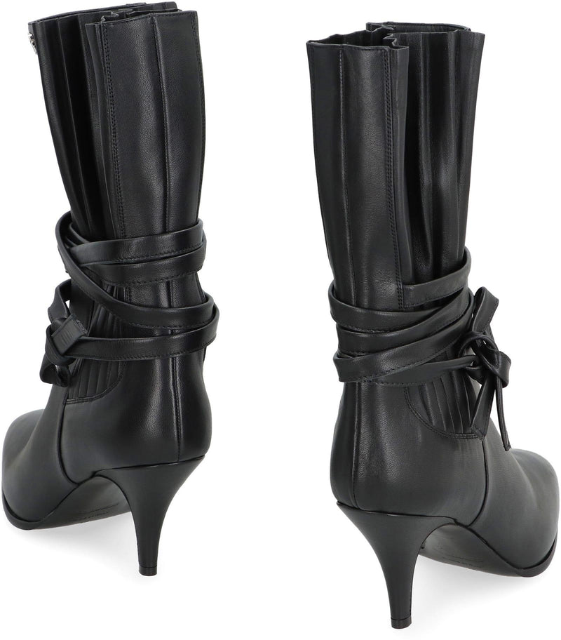 Dsquared2 Leather Ankle Boots - Women - Piano Luigi