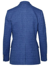 Versace Blue Cotton Blend Blazer - Women - Piano Luigi