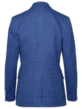 Versace Blue Cotton Blend Blazer - Women