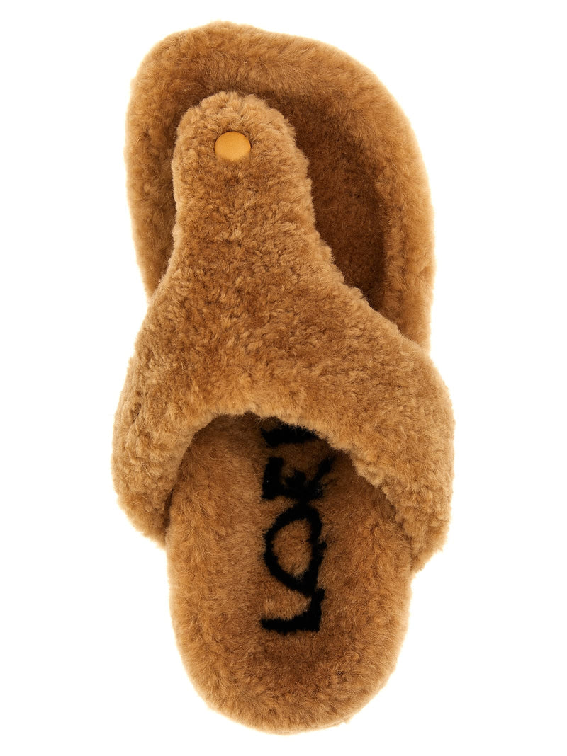 Loewe Shearling Sandals - Women