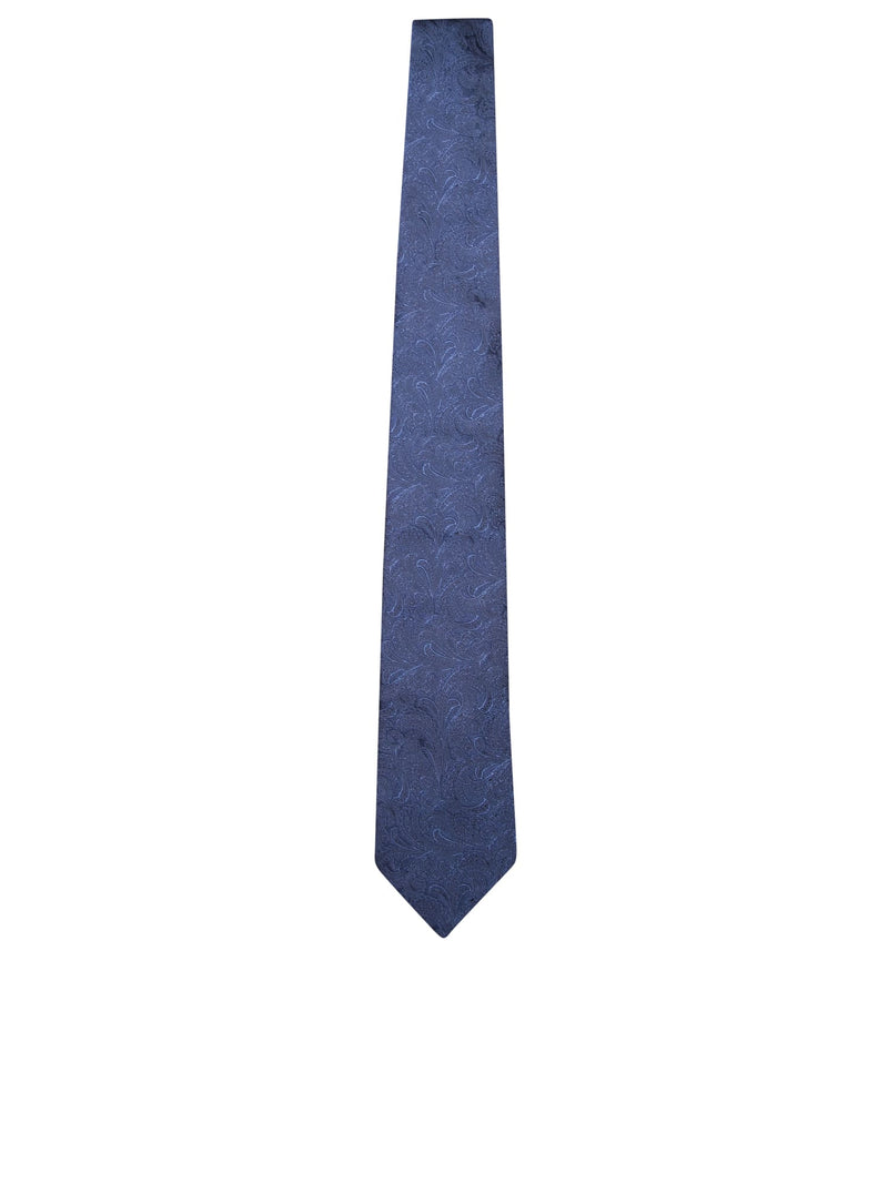 Brunello Cucinelli Paisley Motif Blue Tie - Men