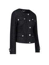 Versace Black Virgin Wool Blend Jacket - Women